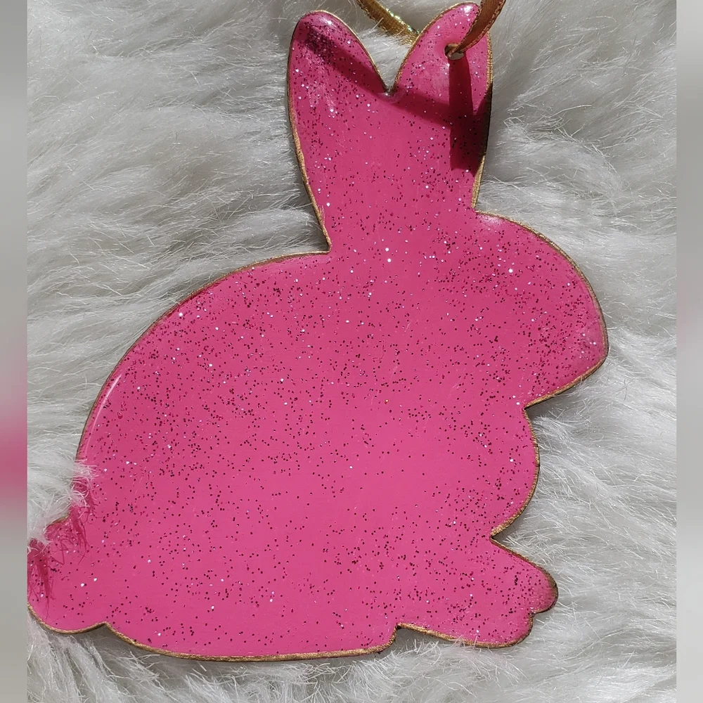 Handmade Spring Flower Bunny Decor Accessory - Picture 2 of 10